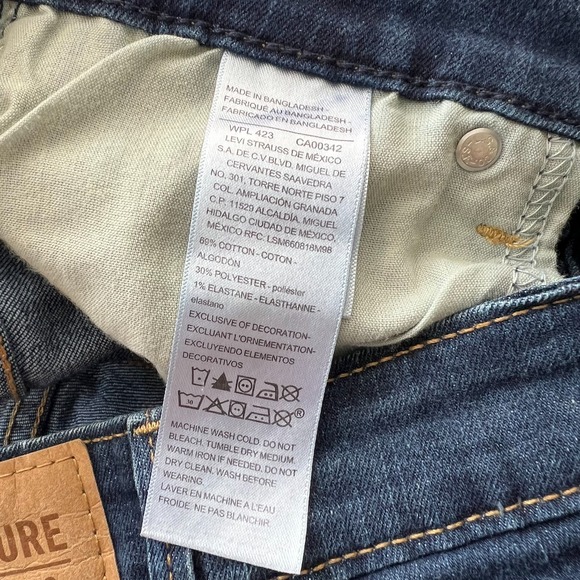 Signature by Levi Strauss & Co. Bootcut Jeans Womens 26X32 (28x29) Blue Mid-Rise - Picture 4 of 12